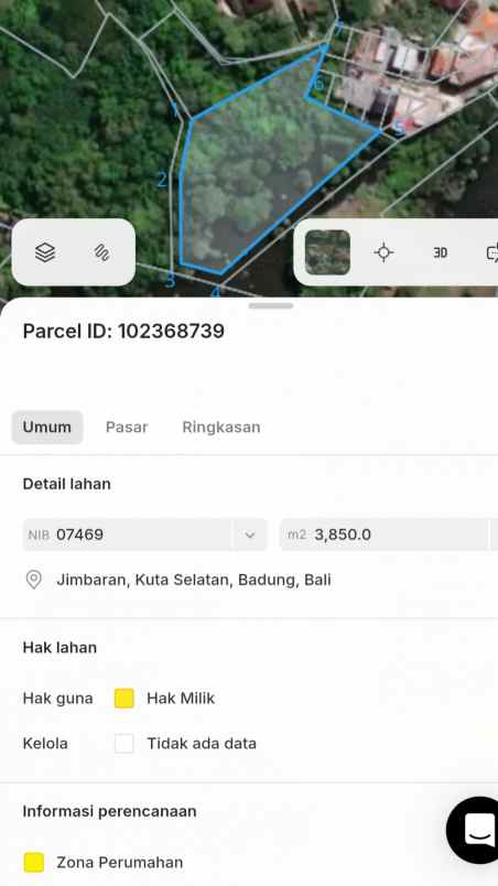 dijual tanah raya uluwatu