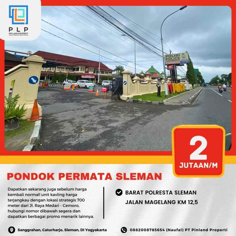 dijual tanah sanggrahan caturharjo