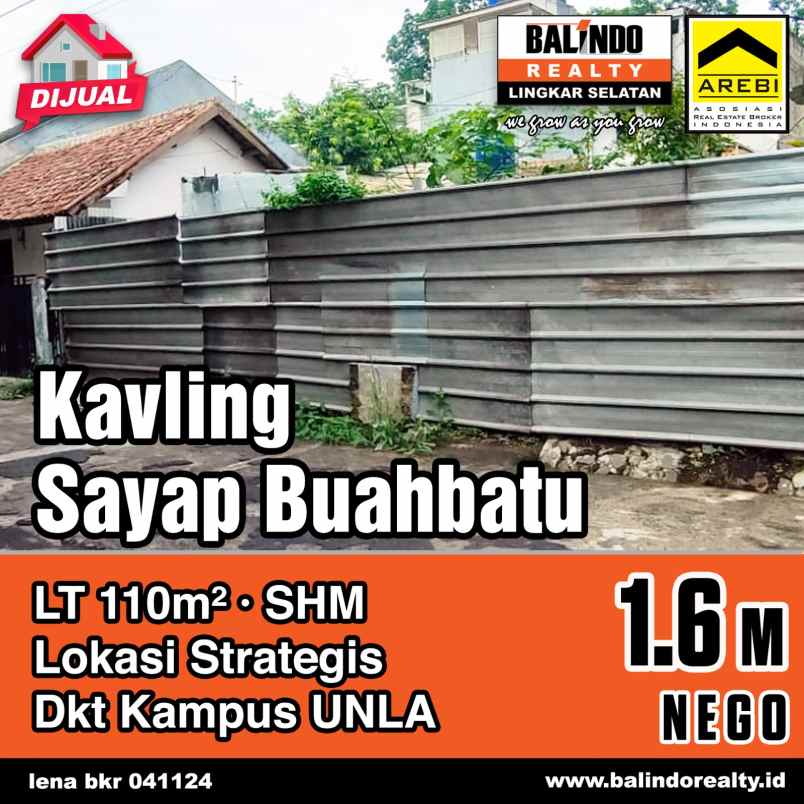 dijual tanah sayap buahbatu