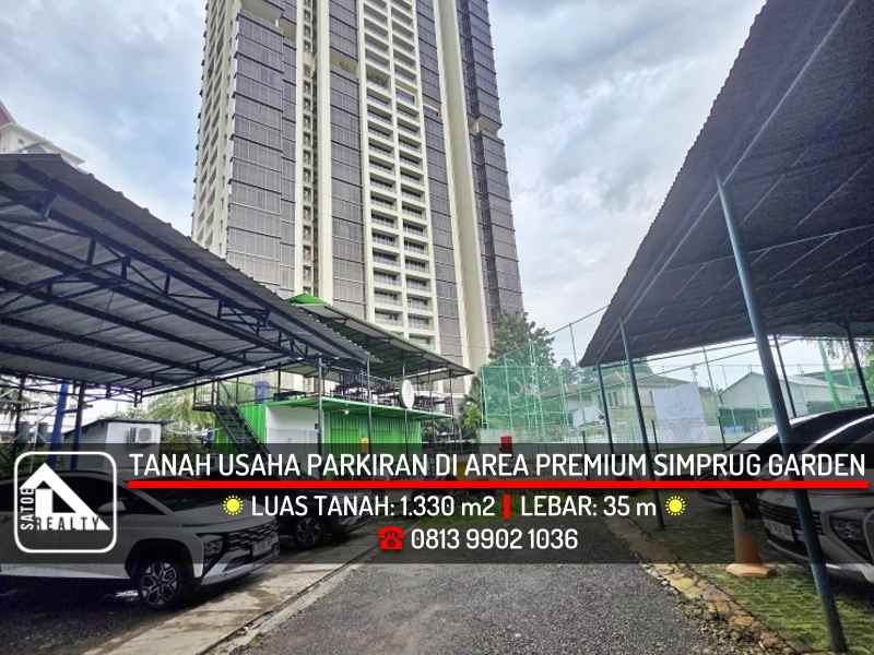 dijual tanah simprug garden kebayoran