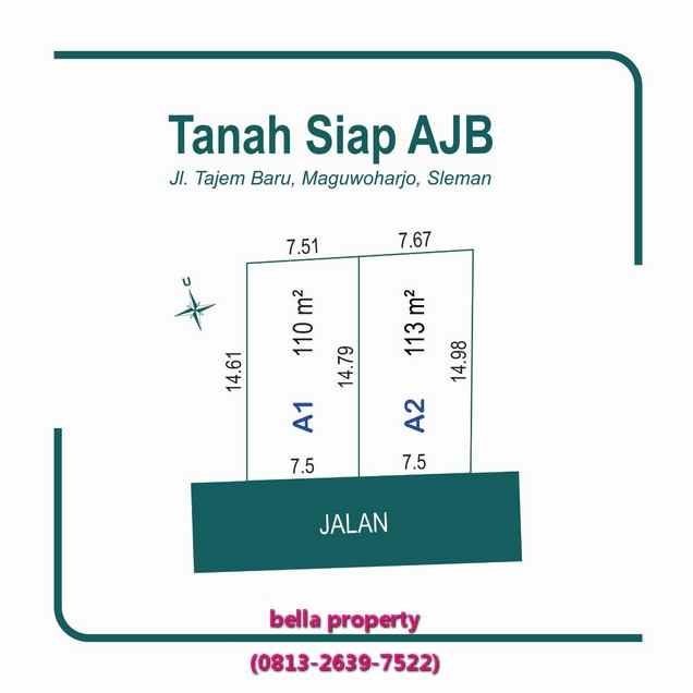 dijual tanah tajem