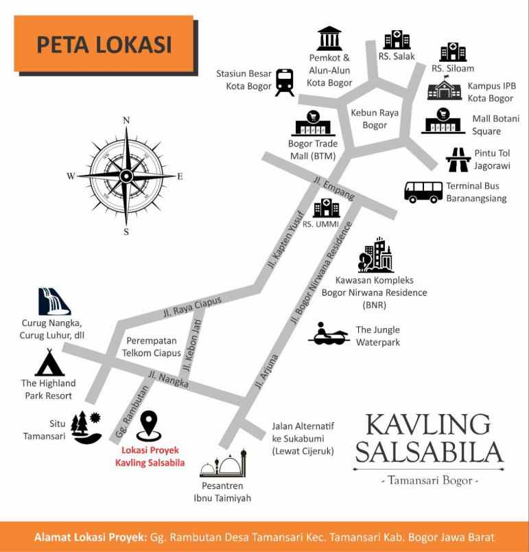 dijual tanah taman sari