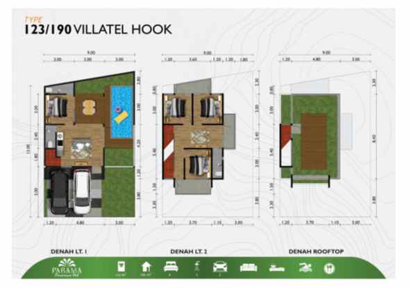 dijual villa parama panderman hills