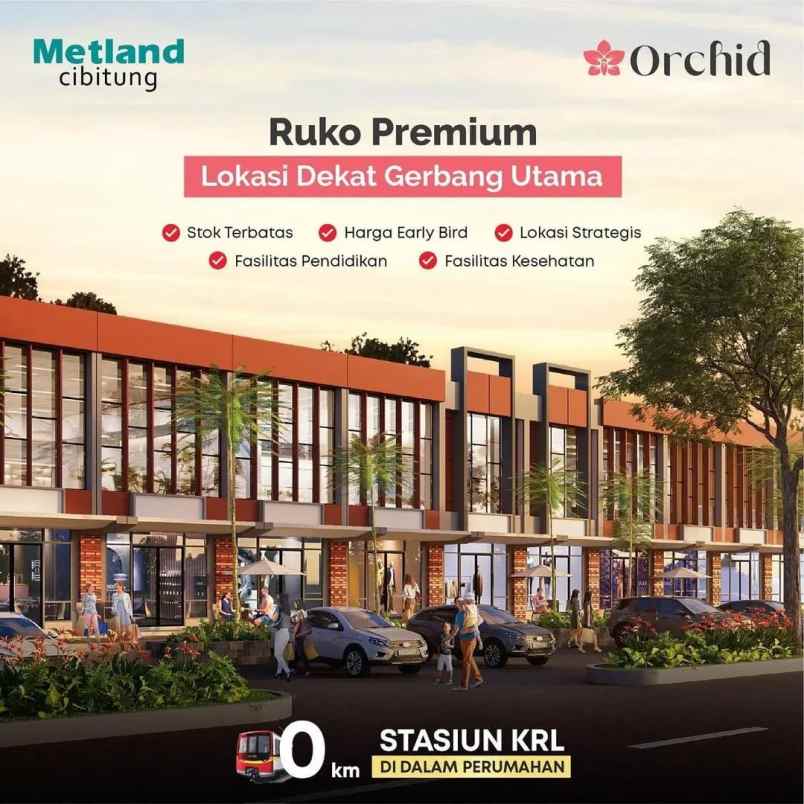 dipasarkan ruko premium 20 jutaan depan gerbang utama