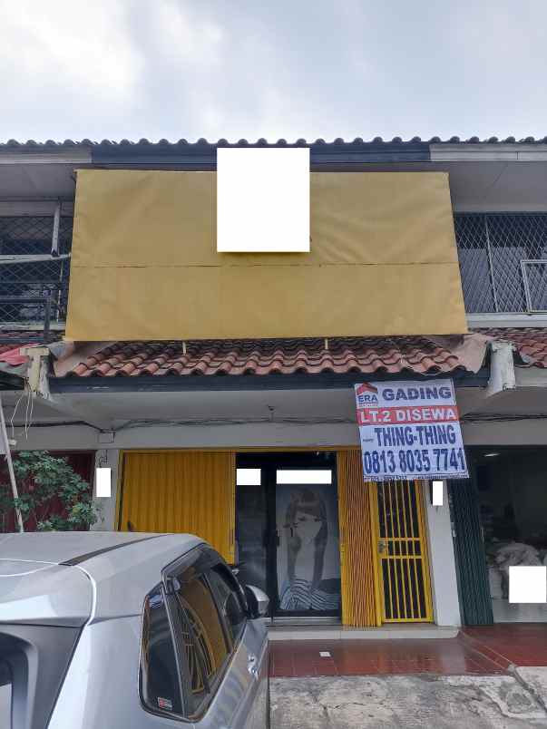 disewakan ruko gudang kantor kelapa hibrida kelapa gading