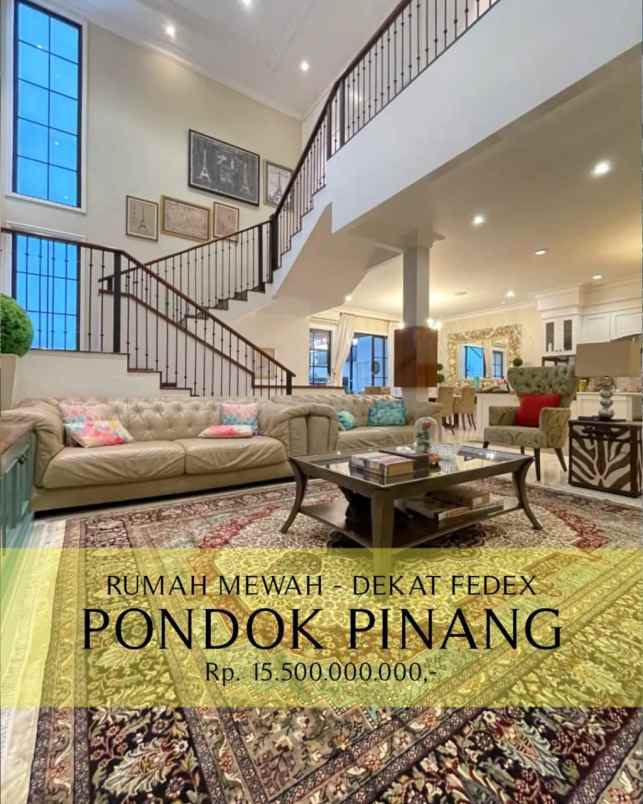 for sale modern classic house at pondok pinang