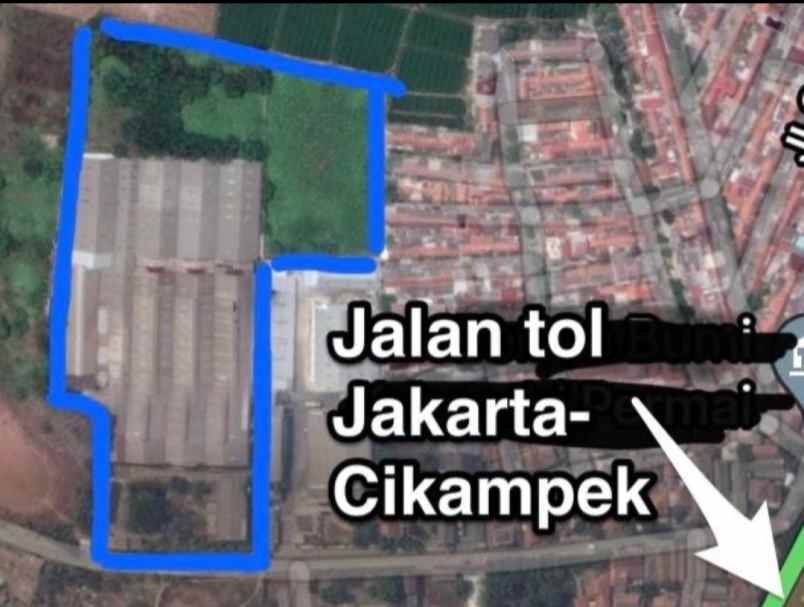 gudang ex pabrik di karawang timur kabupaten karawang