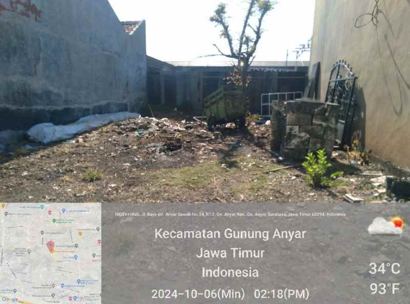 gunung anyar luas bagus siap bangun strategis surabaya