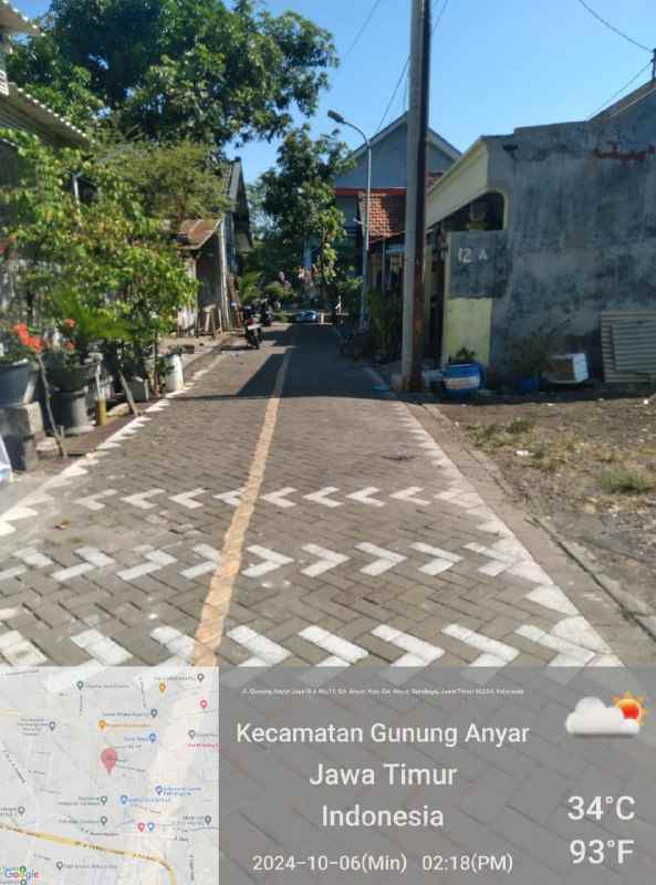 gunung anyar luas bagus siap bangun strategis surabaya