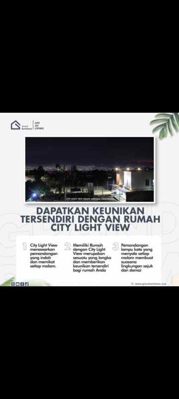 hunian nyaman dengan view kota bandung di cihanjuang