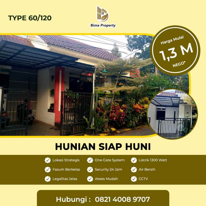 hunian ready stock lokasi pandanwangi kota malang