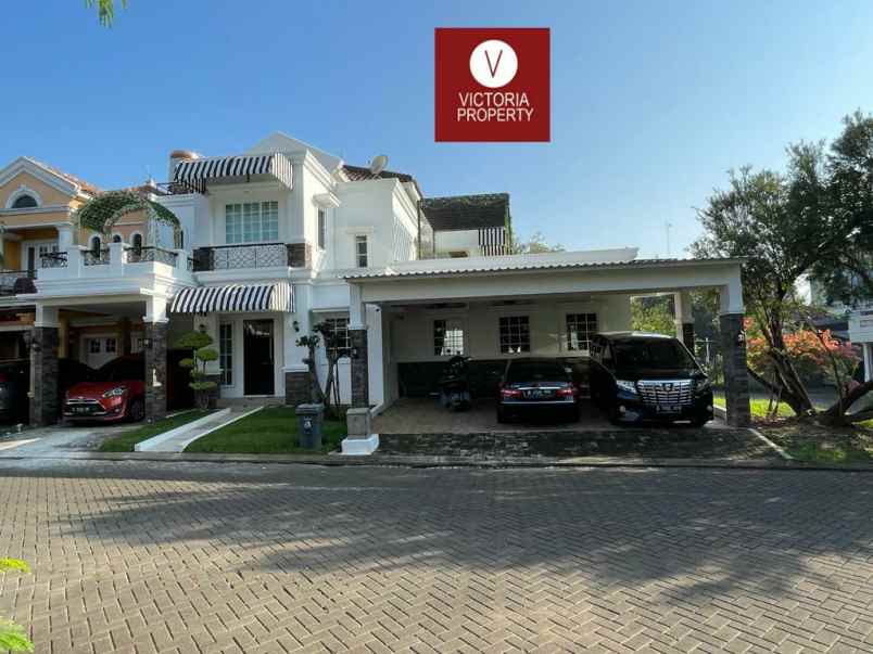 jual rumah hook kolam renang raffles hills cibubur