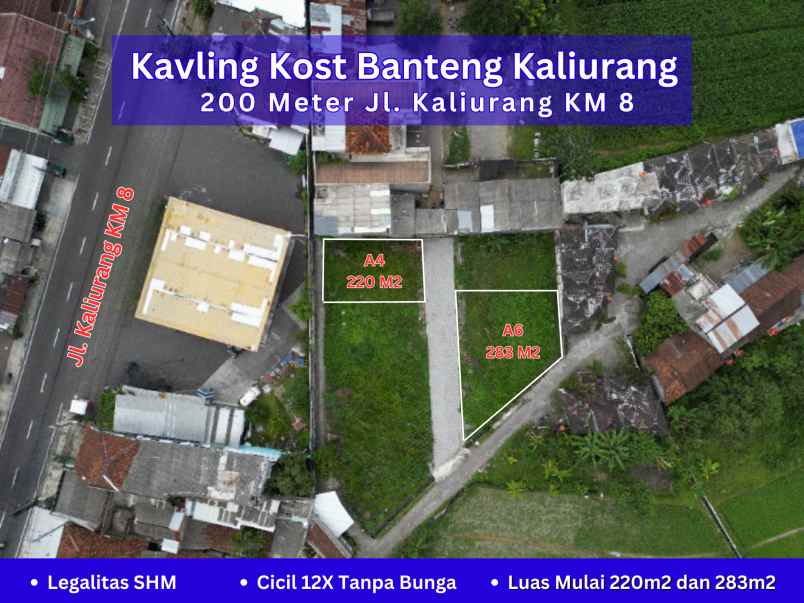 kavling kost kaliurang km 8 shm pekarangan