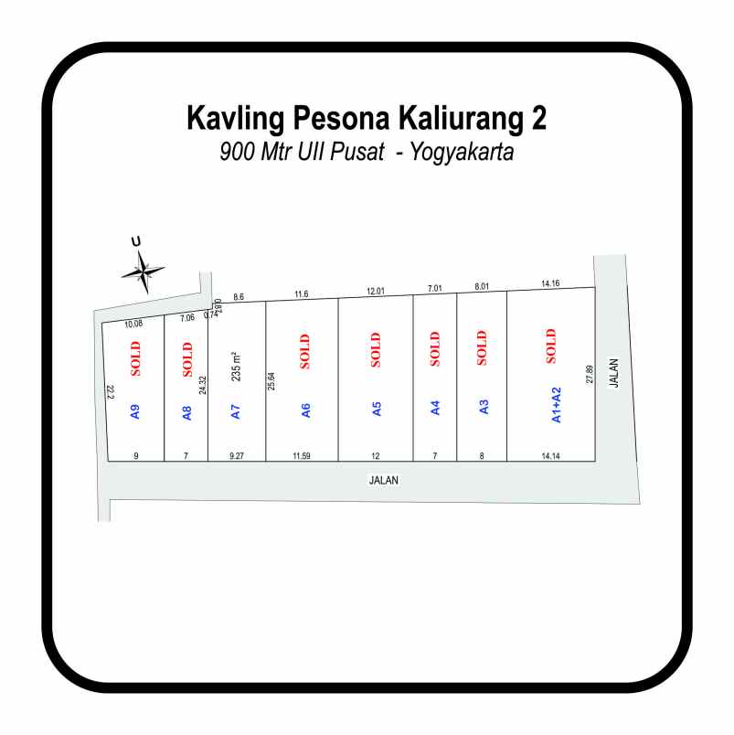 kavling ring 1 uii pusat murah area kos