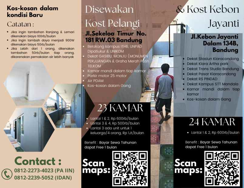 kos kosan murah sekeloa dekat kampus