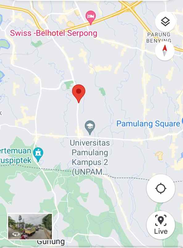 lahan 1 hamparan dekat taman kota 2 bsd serpong