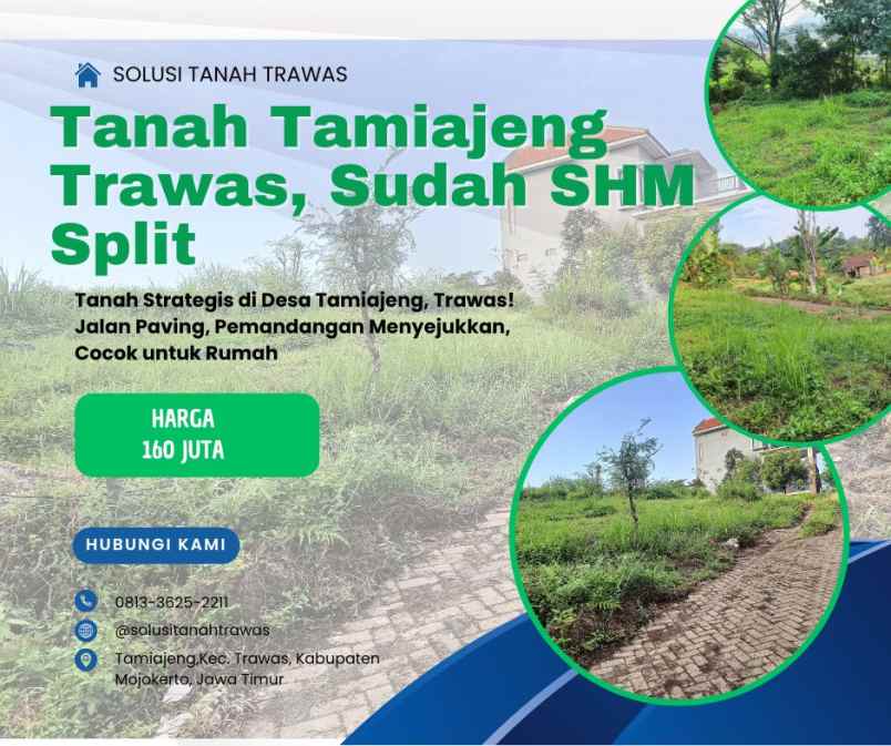 lahan 102 m di desa tamiajeng trawas siap bangun