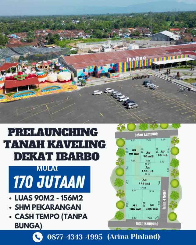 prelaunching tanah kavling belakang ibarbo park