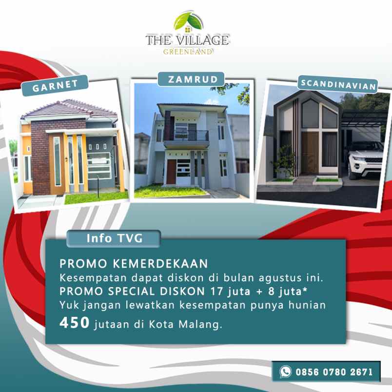 promo kemerdekaan hunian murah di kota malang