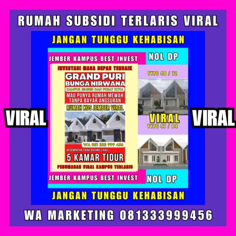 promo spektakuler perumahan jember kampus terlaris