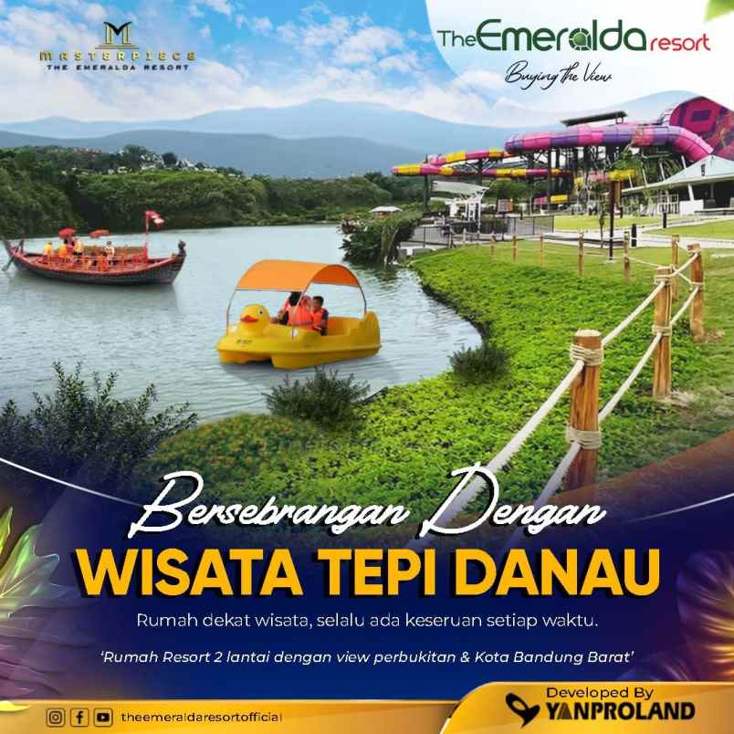 rumah 2 lantai dekat tempat wisata