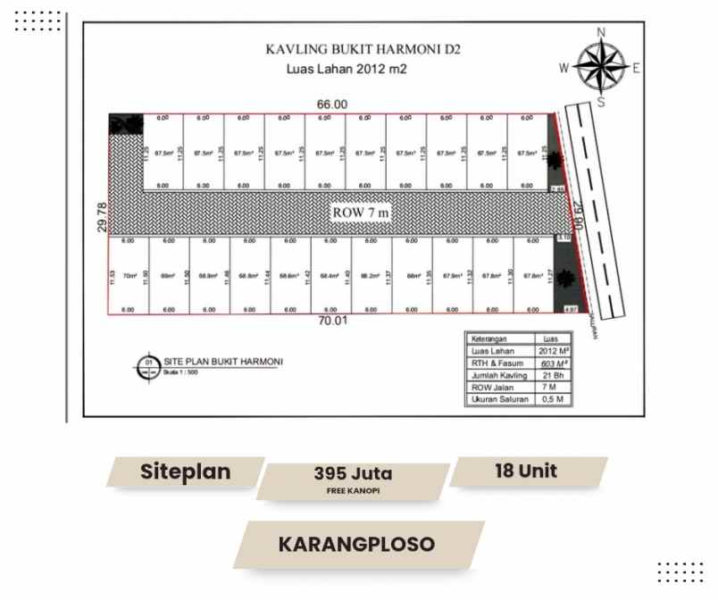 rumah 2 lantai di karangploso 395 juta shm
