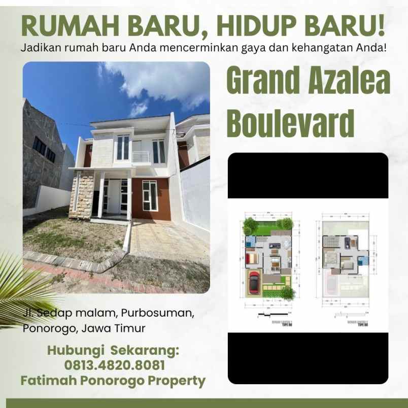rumah 2 lantai syariah ready stock di ponorogo
