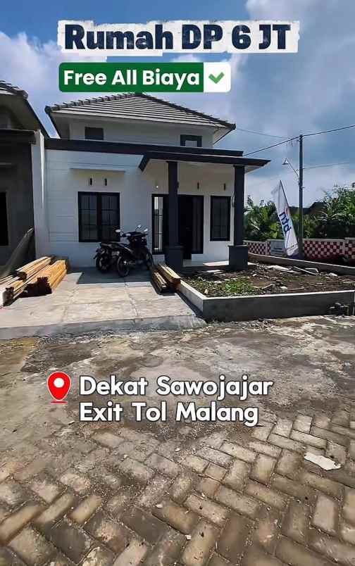 rumah dp 6 juta all in lokasi dekat sawojajar
