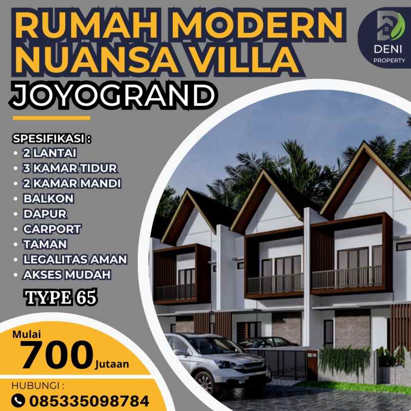 rumah exclusive premium di kawasan bisnis kota malang