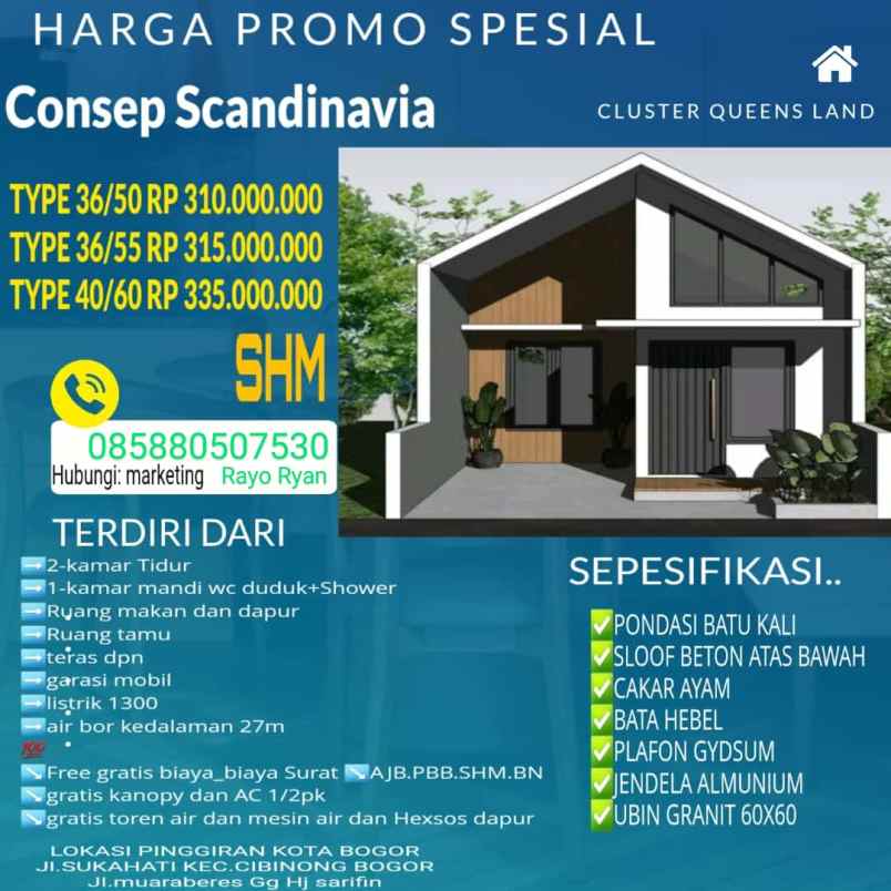 rumah harga murah di cibinong bogor