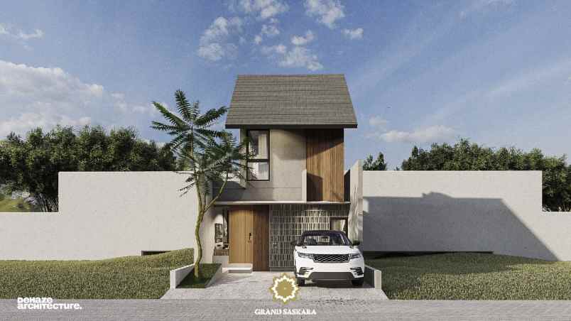 rumah lux minimalis 2 lantai buah batu harga 1 lantai