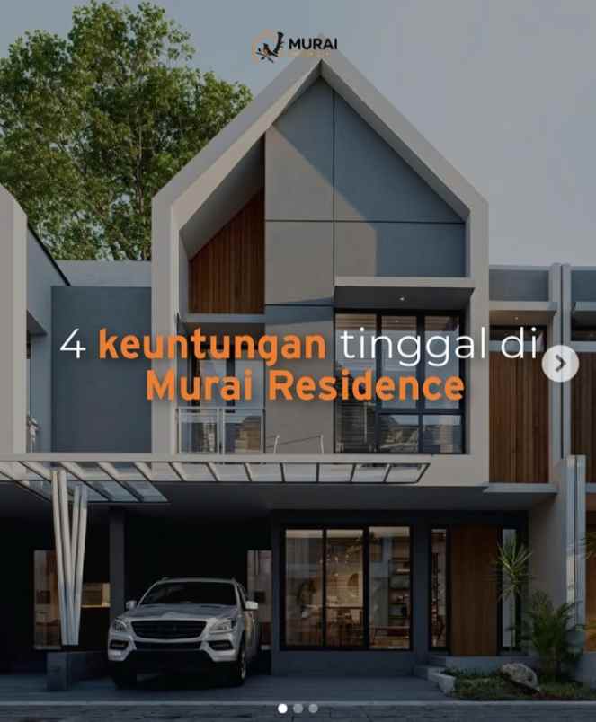 rumah mewah 2 5lantai di st krl jurang mangu