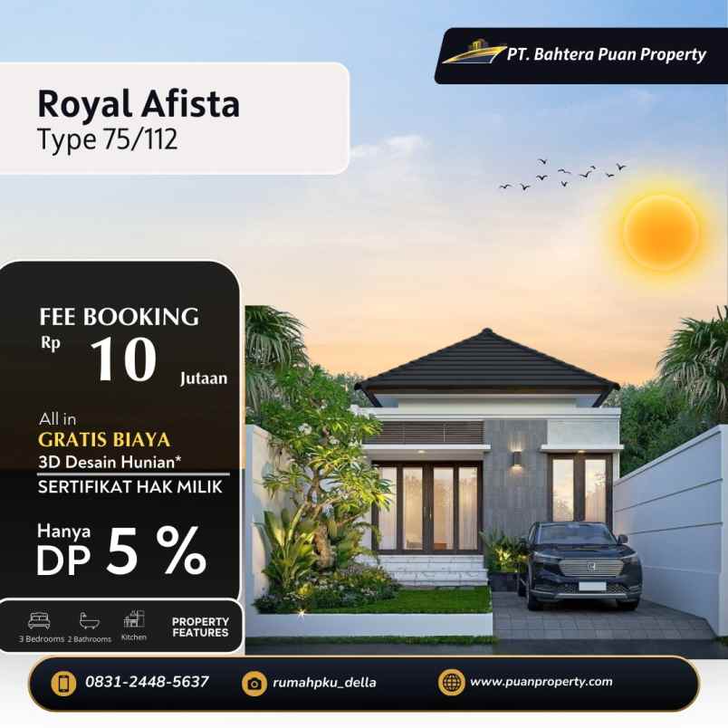 rumah mewah di royal afista sukajadi pekanbaru