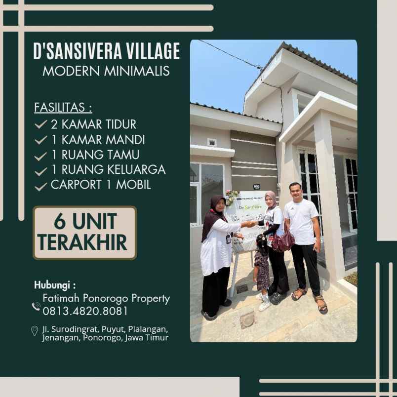 rumah minimalis dan asri syariah di ponorogo