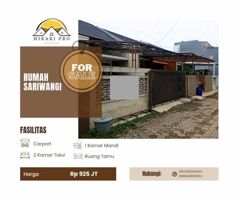 rumah minimalis sariwangi dekat sarijadi