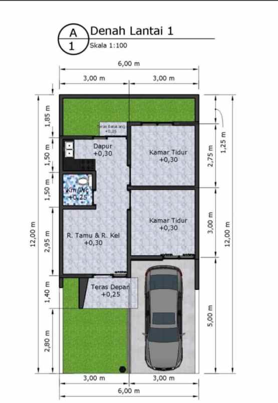 rumah modern lokasi strategis di mojokerto