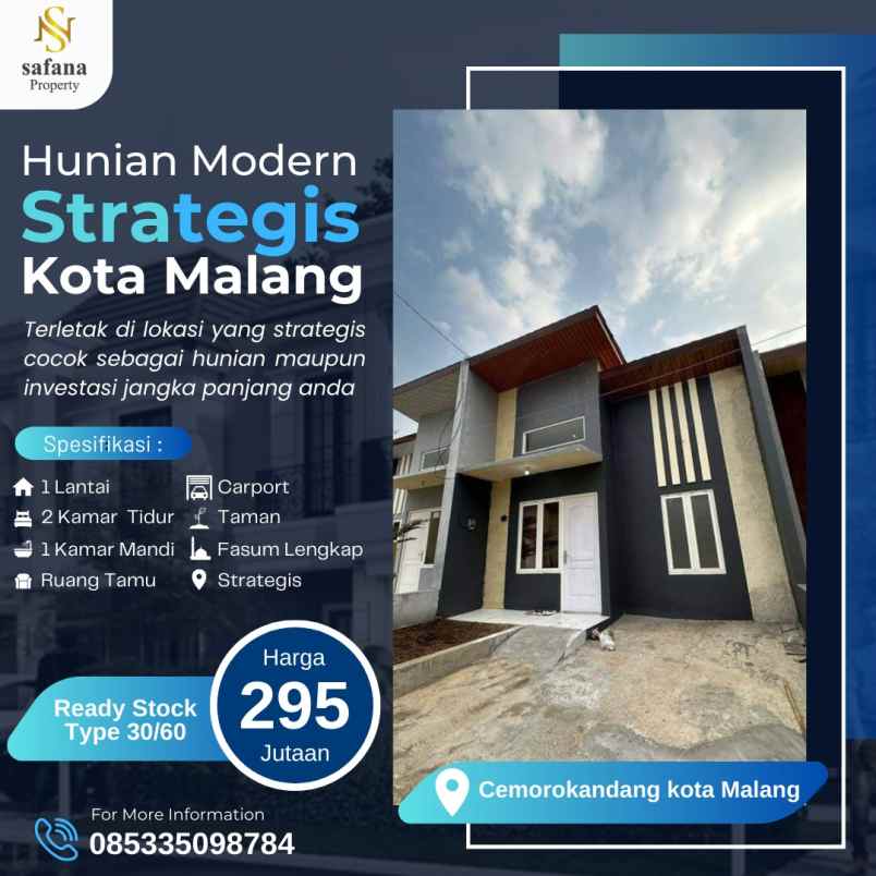 rumah modern minimalis di kota malang