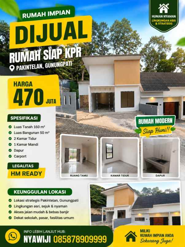 rumah modern shm ready siap huni bisa kpr