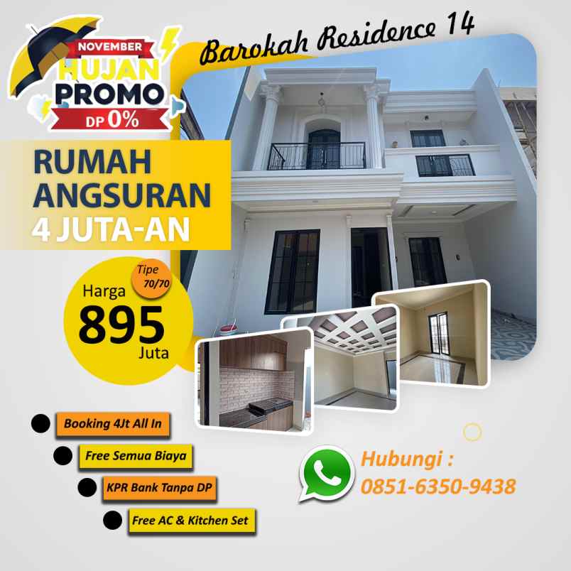 rumah murah bonus kitchen set di depok