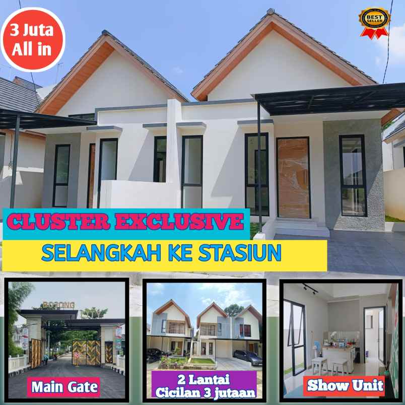 rumah murah hanya 5 menit ke stasiun bojong gede