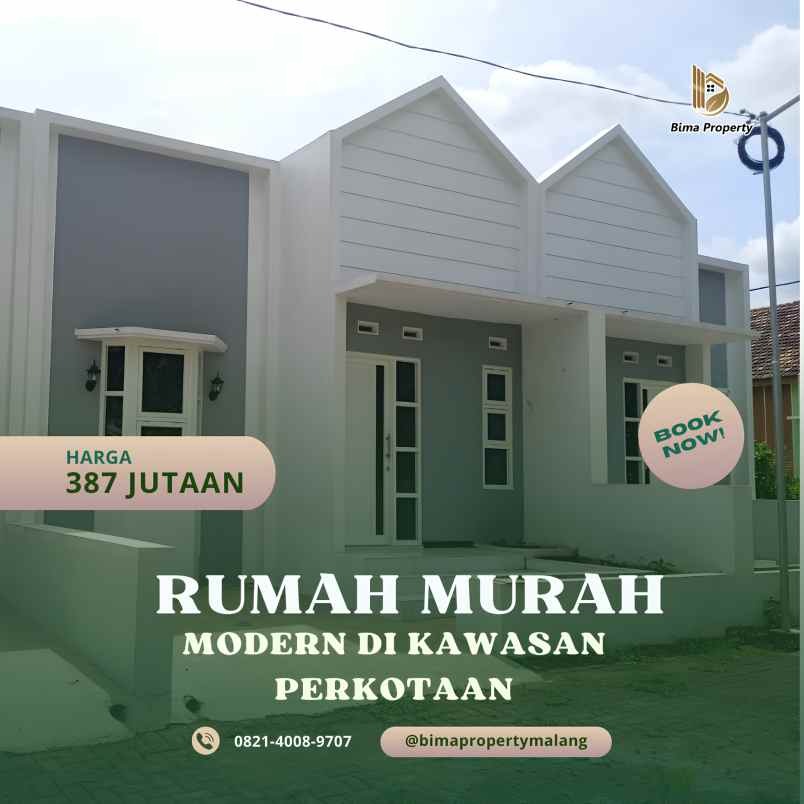 rumah murah modern padat penduduk