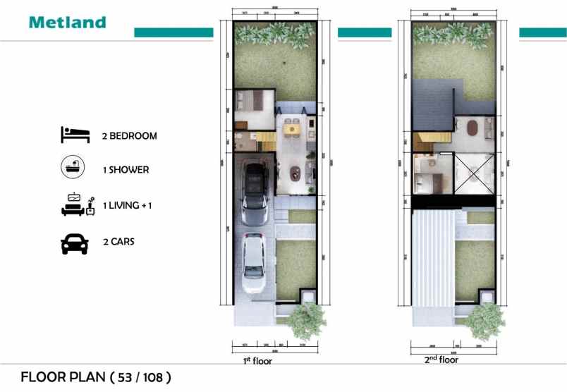 rumah perumahan metland cibitung