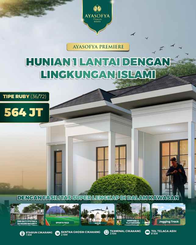 rumah pilihan keluarga islami ayasofya premiere bekasi