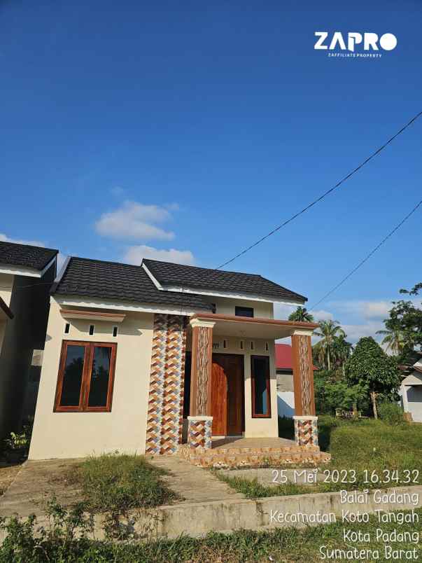 rumah siap huni minimalis di padang