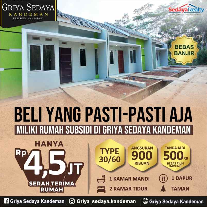 rumah subsidi griya sedaya kademan batang