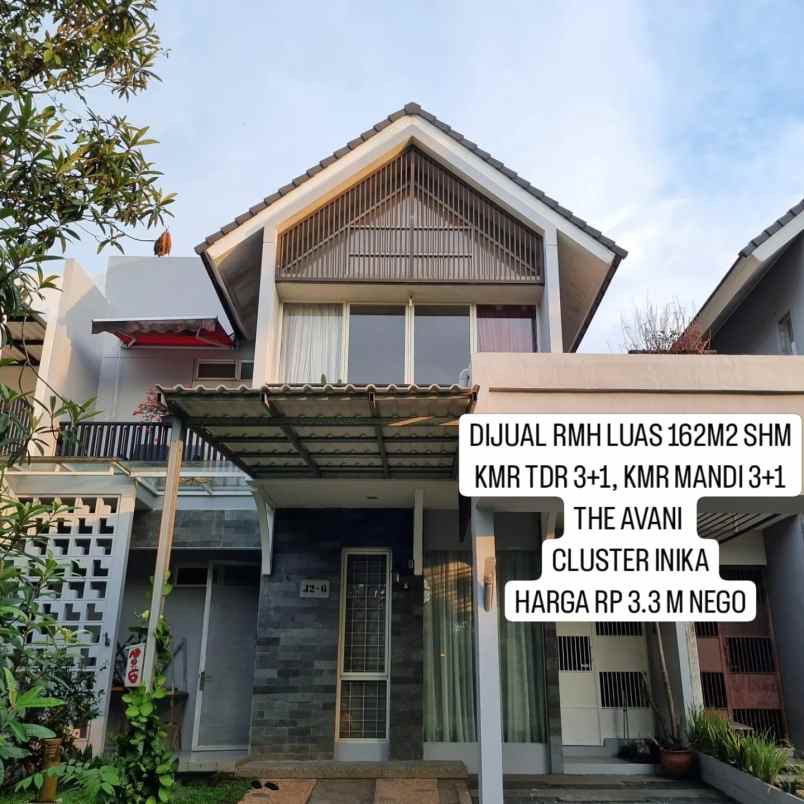 rumah the avani cluster inika bsd