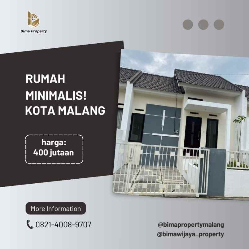 rumah view bagus akses jalan mudah lebar di lowokwaru