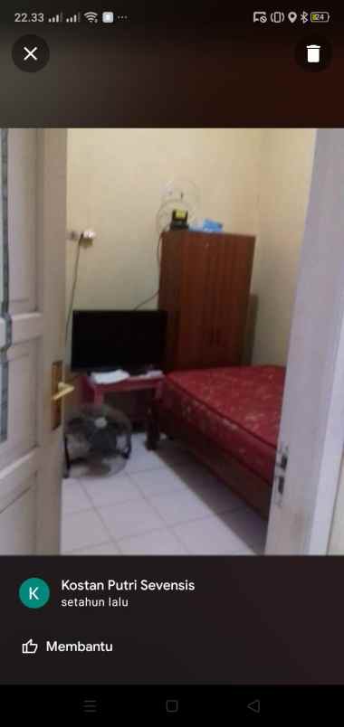 sewa kamar kost putri sevensis