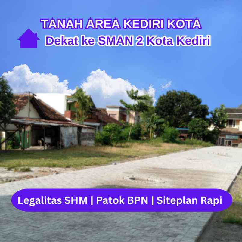 tanah kavling kediri dekat smk negeri 1 kediri