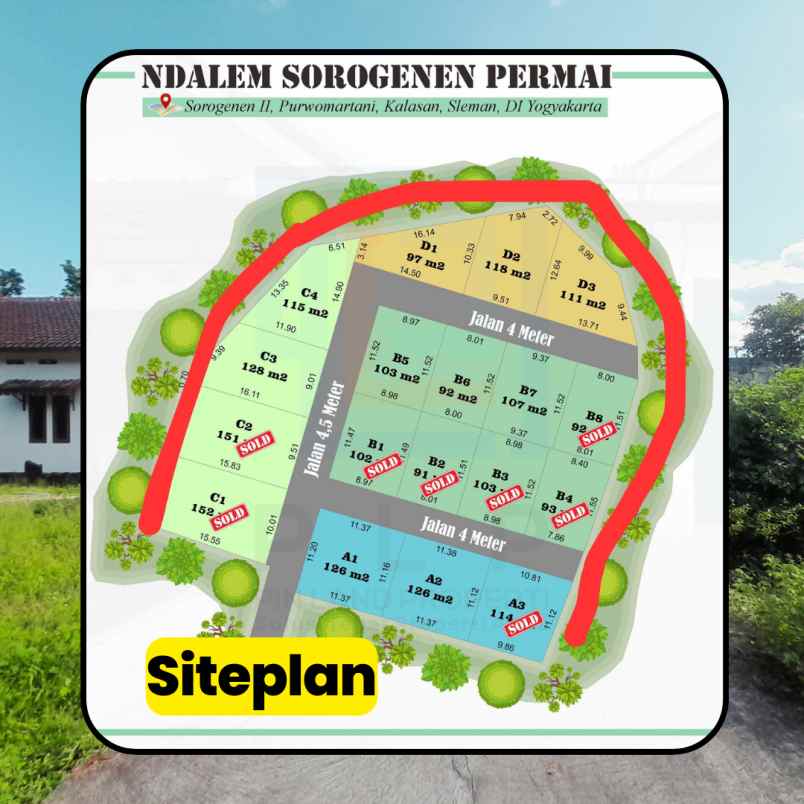 tanah kavling murah utara bandara adisucipto